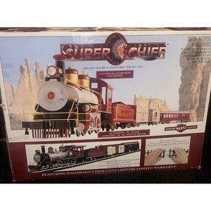 Bachmann Big Hauler Super Chief G Scale Train Set Steam Locomotive + Cars